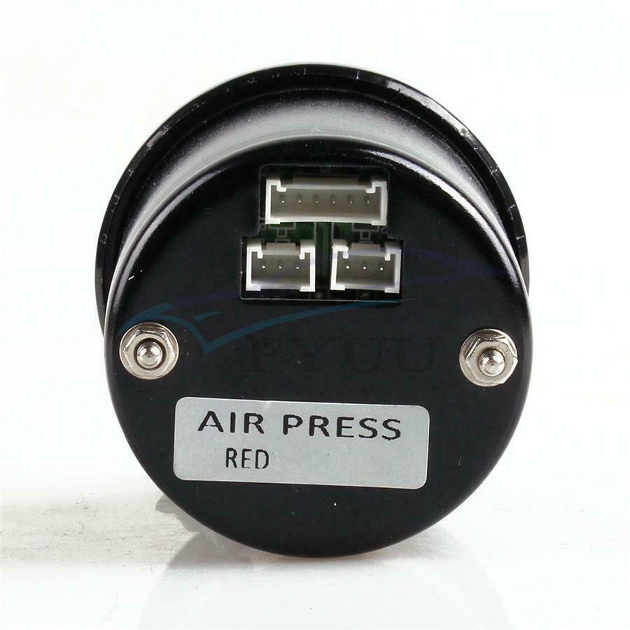 52mm Dual Air Pressure Gauge Blue LED suspension Air ride gauge+ 1/8NPT sensors