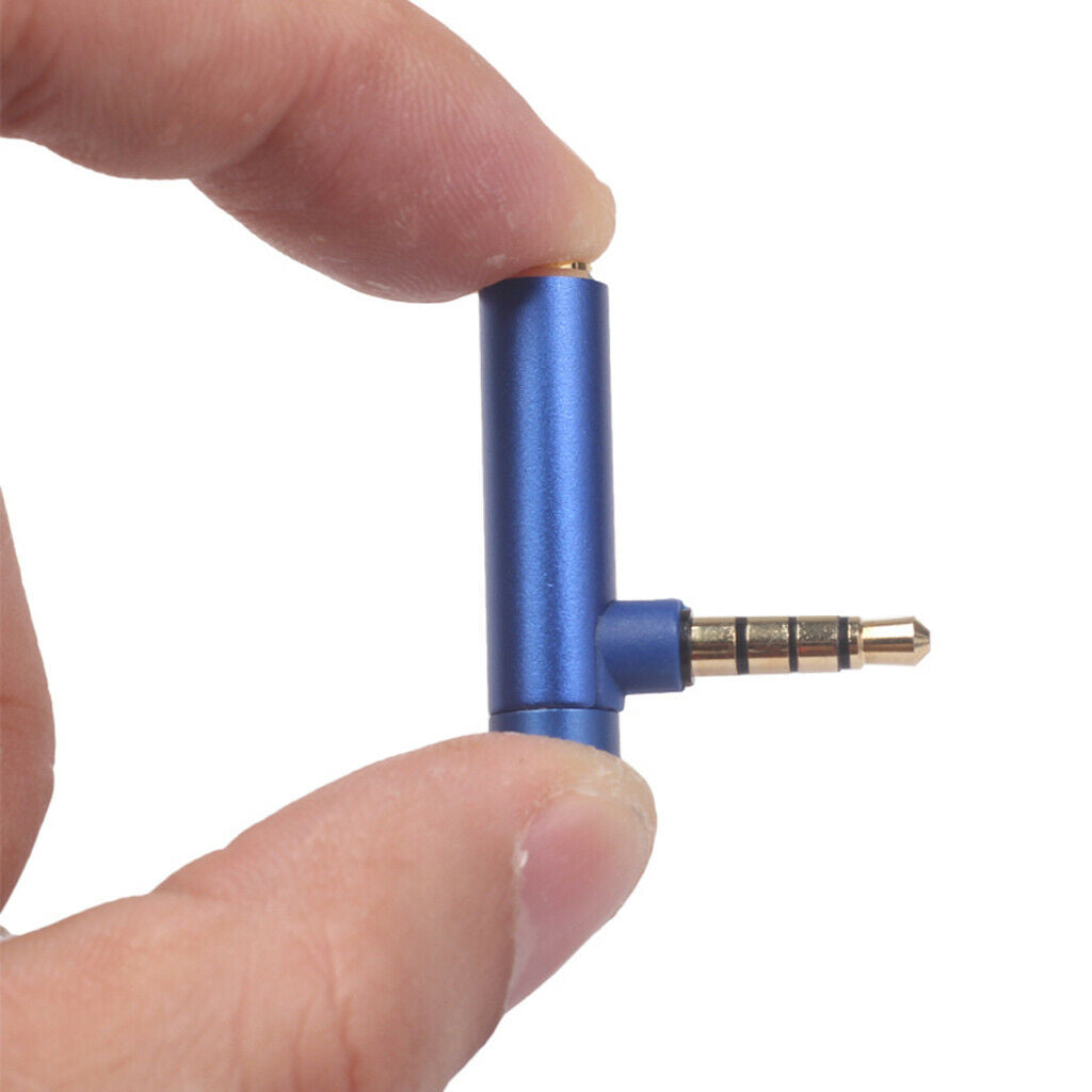 3x Alloy 3.5mm Earphone Adapter Plug Connector for Mobile Phones Tablets