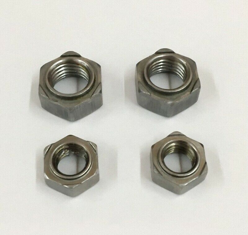 62Pcs 304 Stainless Steel M3 M4 M5 M6 M8 M10 M12 Hex Weld Nuts Right Hand Thread