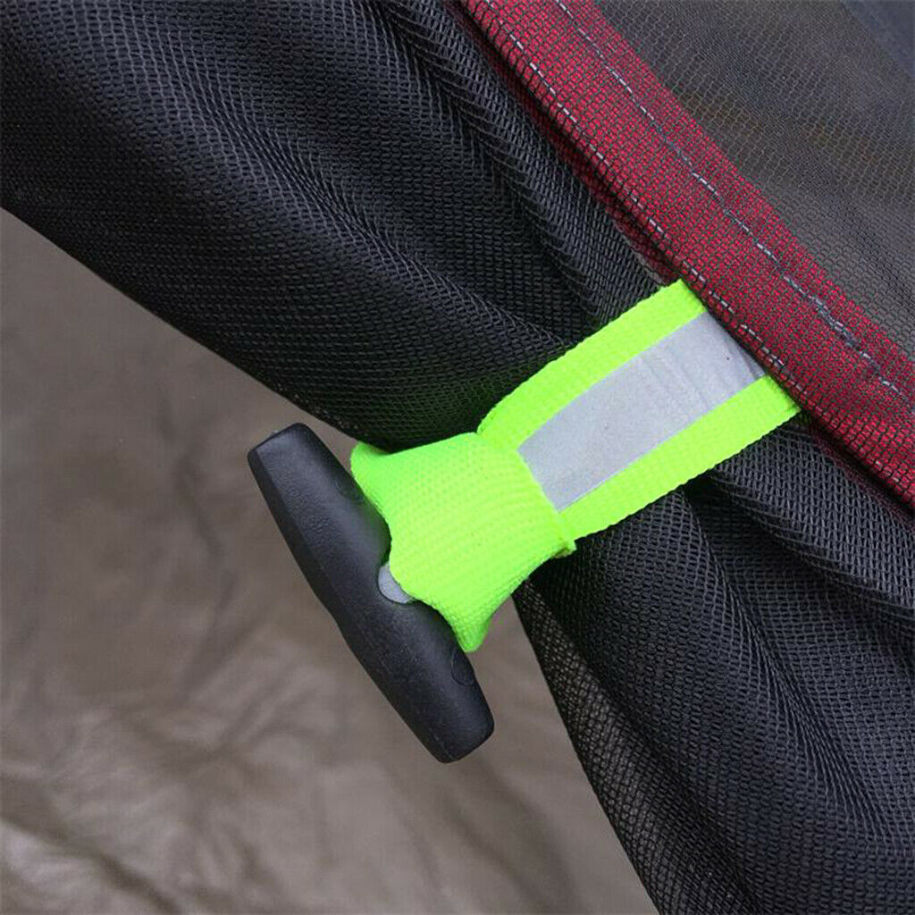4pcs Drawstring Cord Tent Fly Roll Up Buckle Snap for Camping Canopy Awning