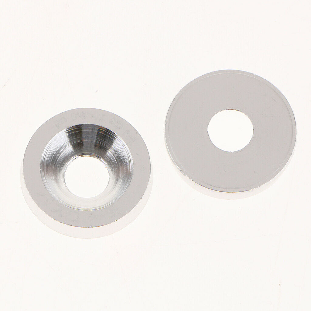 10PCS Car Reinforcement Aluminum Fender Washers and 10PCS 6mm Screw Sliver