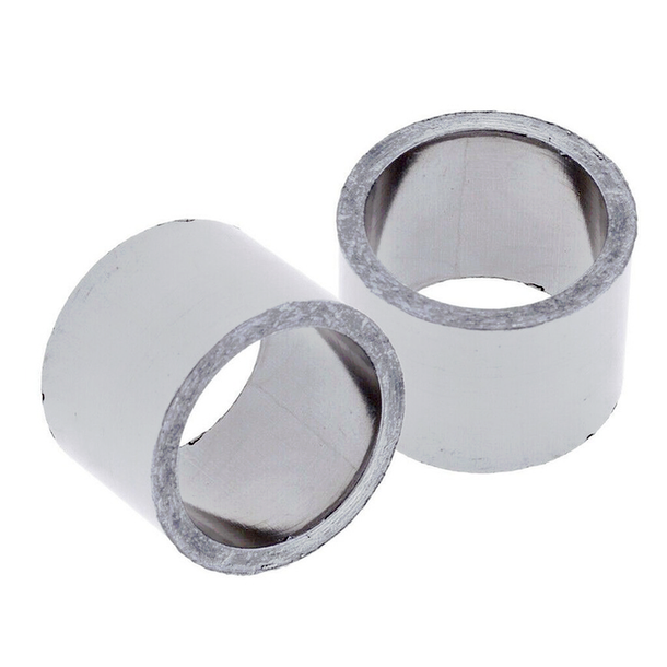 2x Motorcycle Exhaust Slip On Muffler Carbon Crush Gasket 35.6mm*42.4mm*30mm