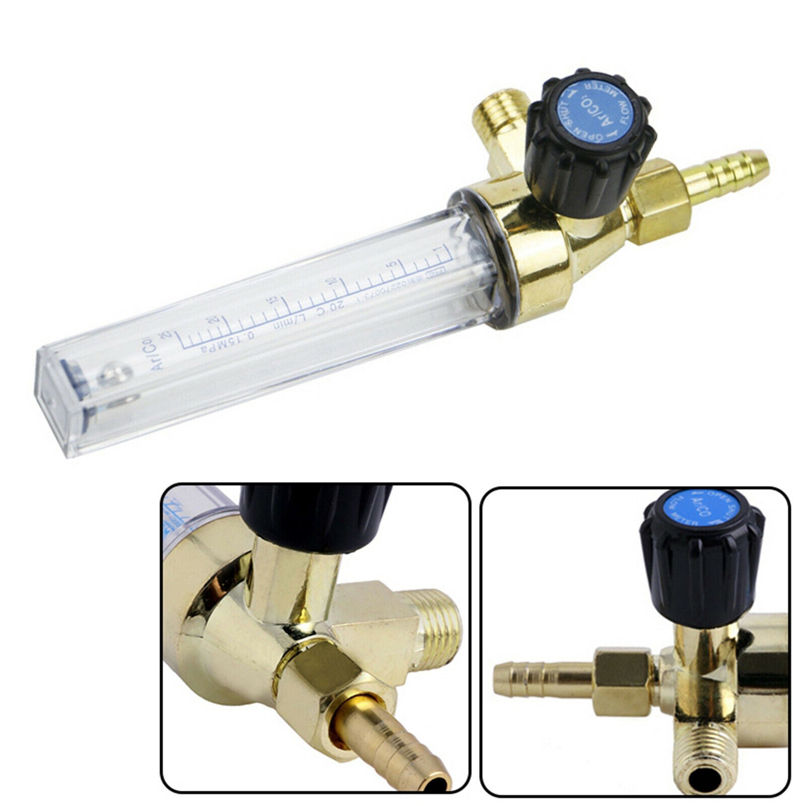 Alloy Mig Tig Flow Meter Argon CO2 Gas Flow Meter Welding Tools Flowmeter