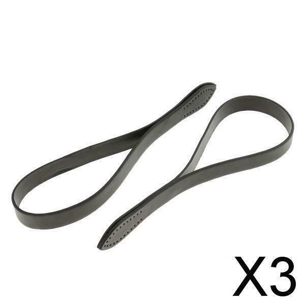 3X 2 Pieces DIY Leather Purse Bag Handle Straps 60cm Black