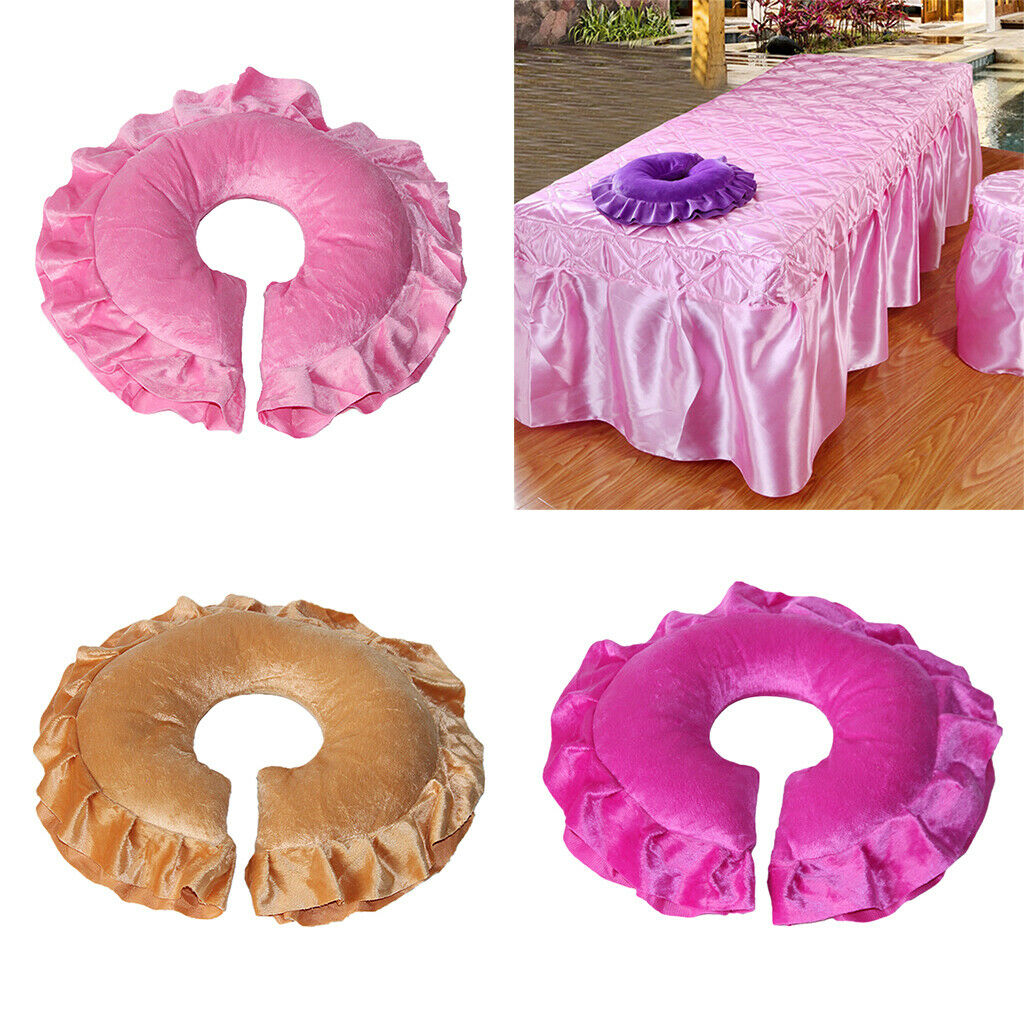 4x Massage Table Bed Face Cradle Pillow Cushion Pink Rose Red Brown Purple