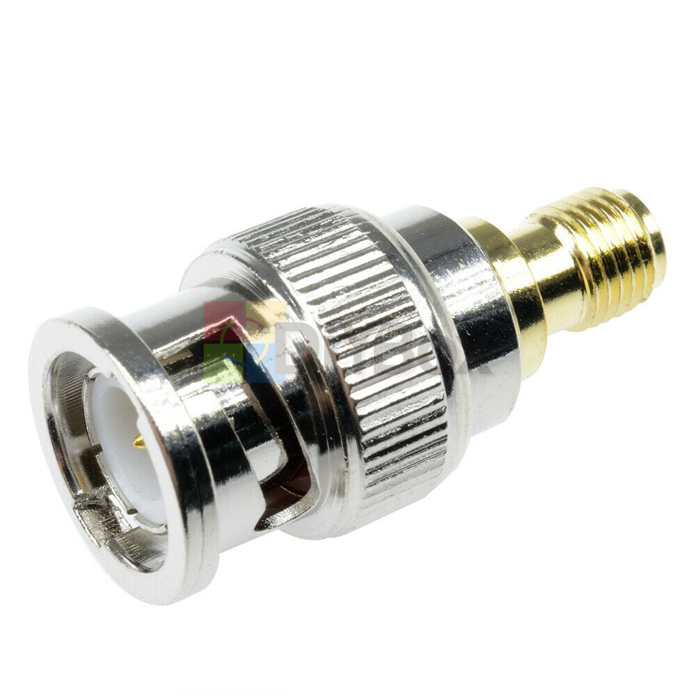 2pieces Coaxial SMA Male Plug to BNC Female M/F Radio Antenna Adapter Connect