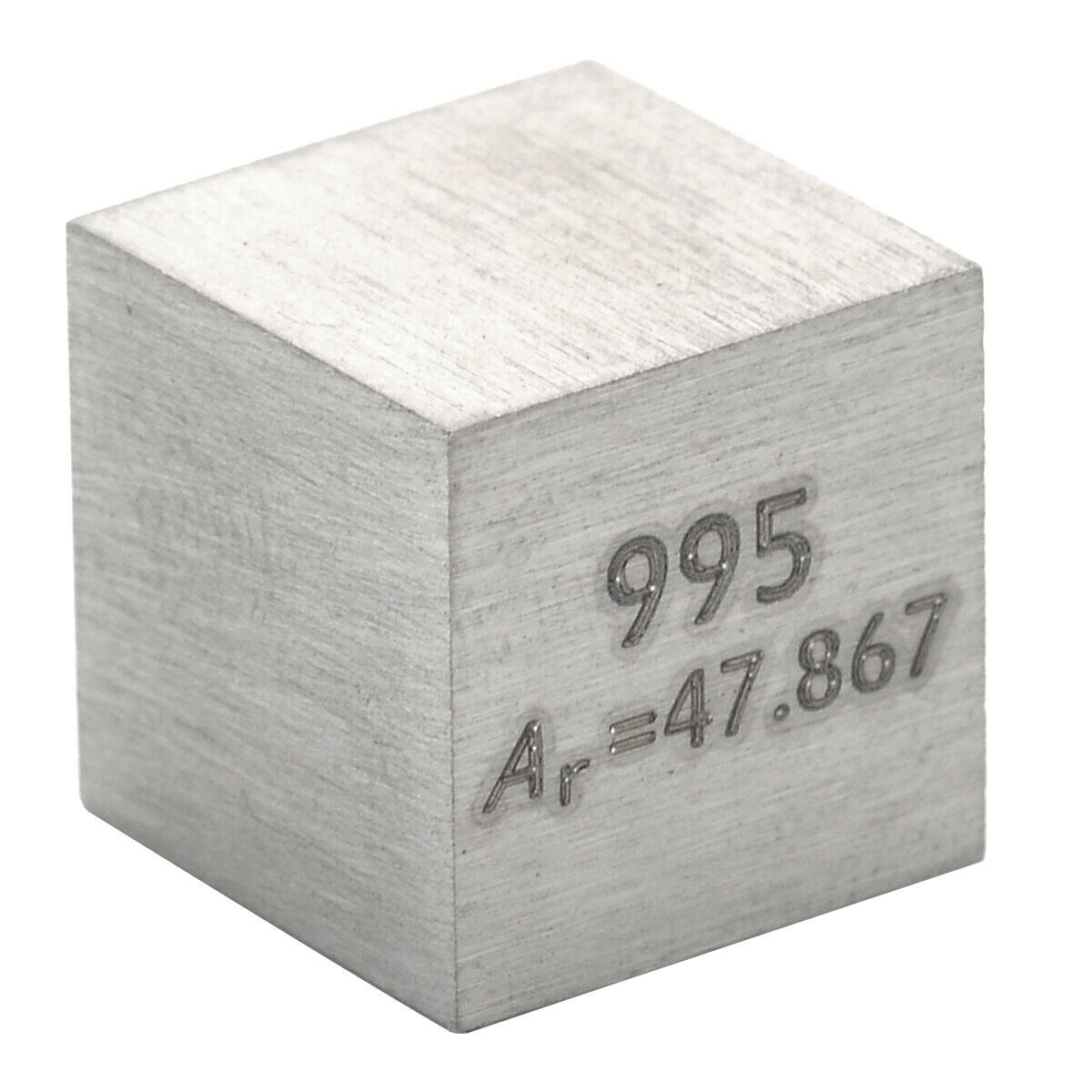 High Purity Titanium Metal 10mm Density Cube 99.95% Pure for Element Collection