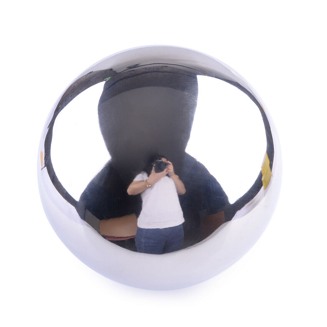 250 mm Stainless-Steel Mirror Sphere Hollow Ball Home Garden Ornament Decor