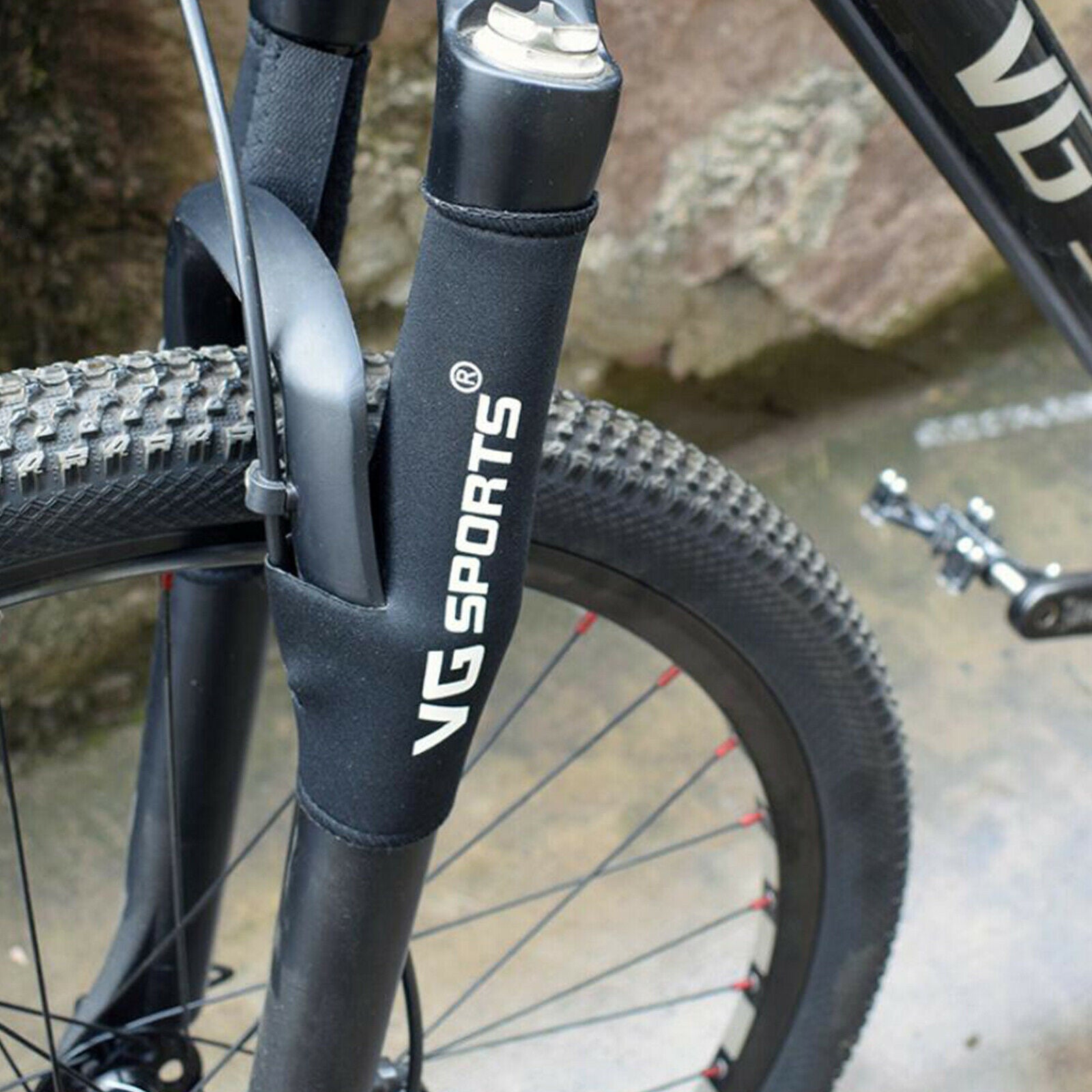2pcs Mountain Bike Front Fork Protective Pad Frame Wrap Cover Guard Bicycle