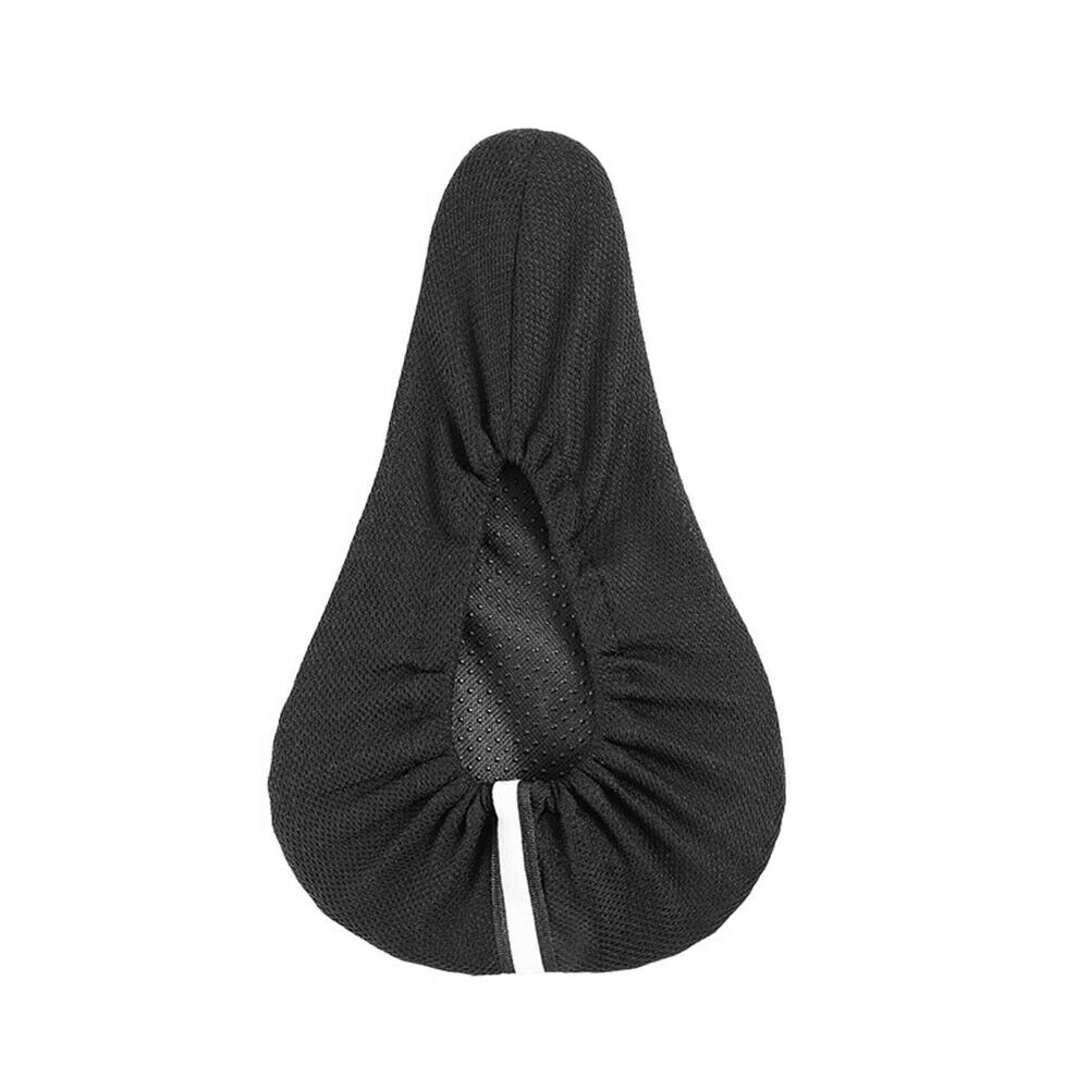 Bike Bicycle Saddle Cover Reflective Strip MTB Cycling Seat Cushion Pad  @