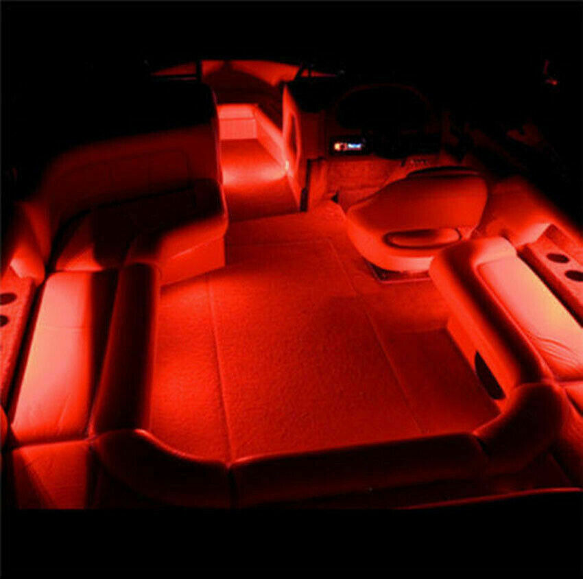3X Red Marine Led Lights Courtesy & Utility Strip for Boat Yacht Pontoon Kayak