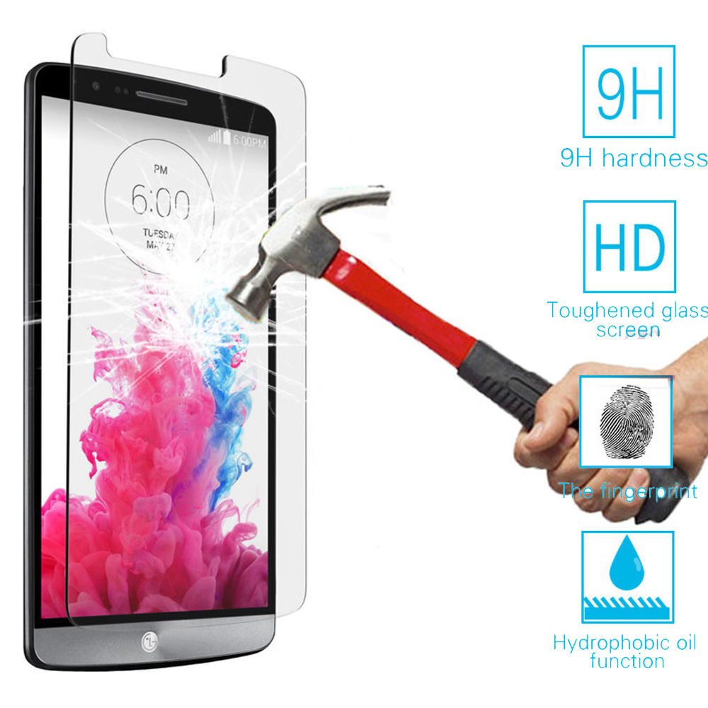 Tempered Glass Screen Protector Film Shield for LG G3 at Verizon VS985 x