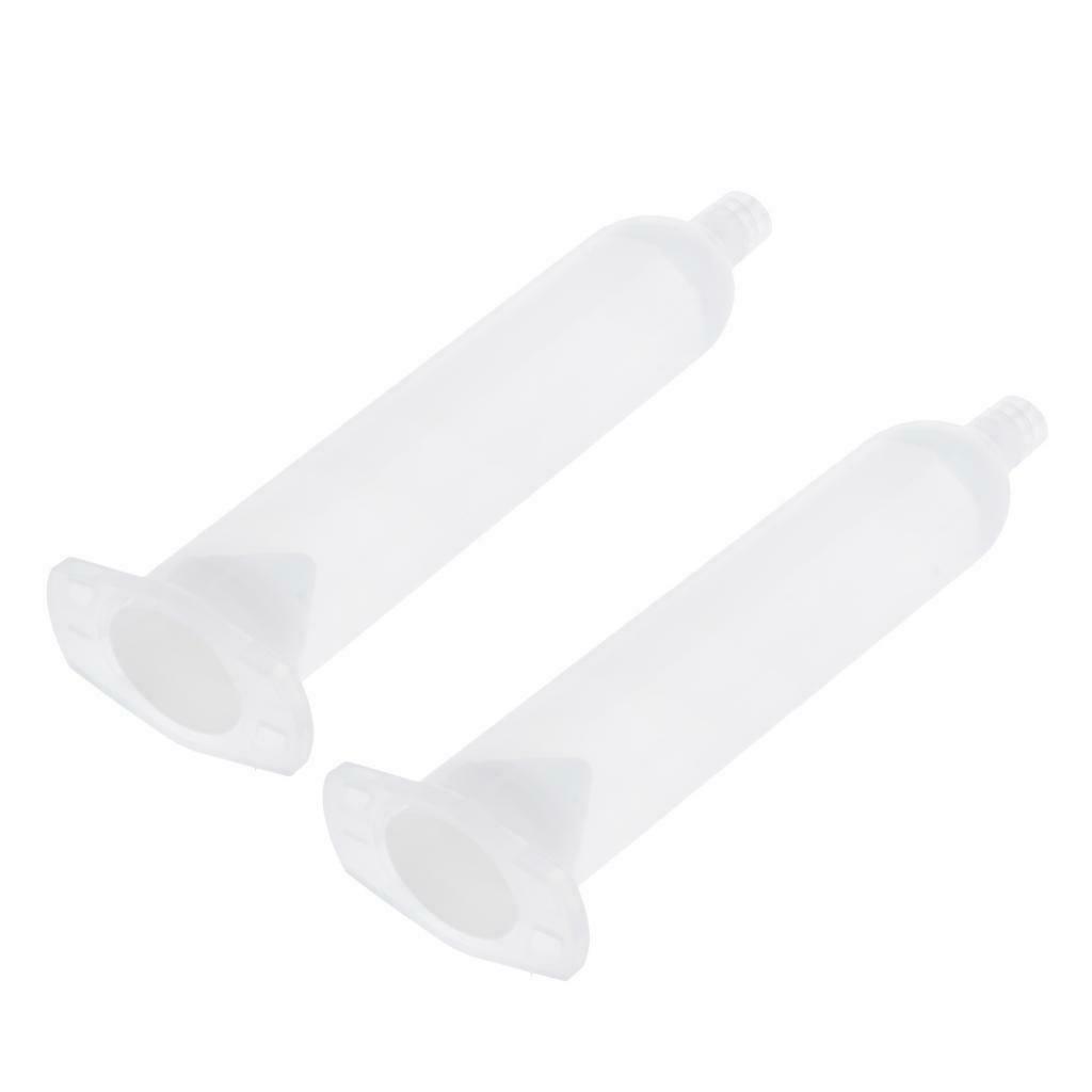 2pcs 30cc Dispenser Barrel Adhesive Dispenser for Scientific Labs Refilling