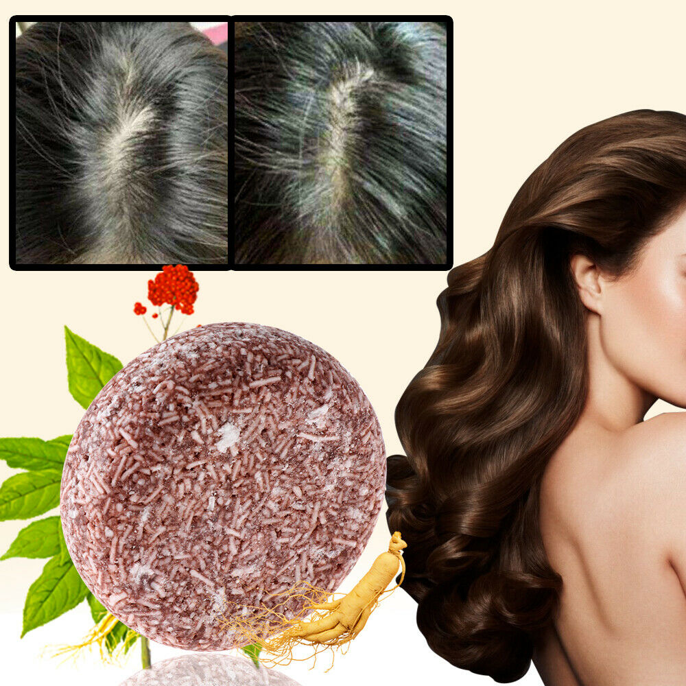 Hair Darkening Shampoo Bar Soap Hair Shampoo Hair Reverse Polygonum Essence