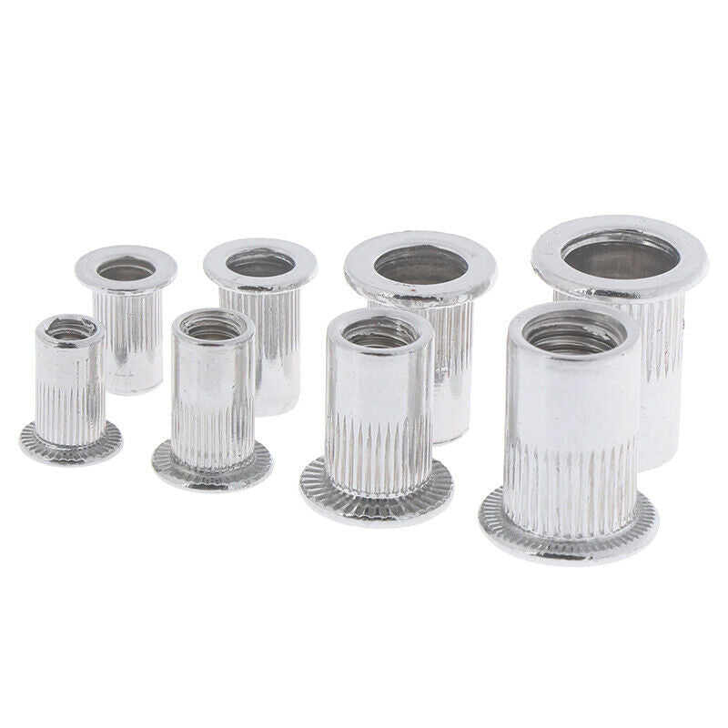 100 x Steel Aluminum Threaded Rivet Nut Inserts Rivnut Nutsert M4/M5/M6/M8 Y1