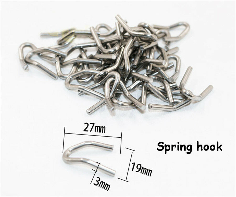 12+6 pcs Stainless Steel Motorcycle Scooter Exhaust Pipe Muffler Springs Hooks