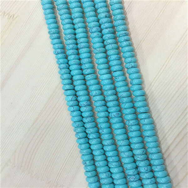 1 Strand/80Pcs 8x5mm Green Turquoise Rondelle Abacus Spacer Beads 15.5inch HH556
