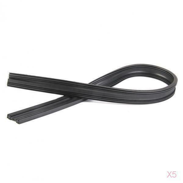 10x Universal Frameless Wiper  Rubber Strips Replacement Refill 6mm 28''