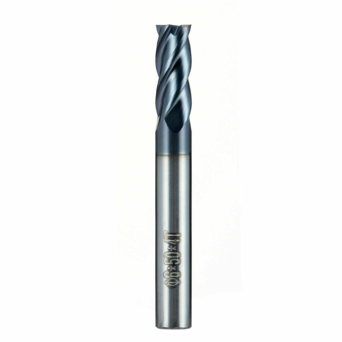 5pcs 6mm x 50mm Tungsten Carbide 4 Flute End Mill CNC Milling Cutter HRC50