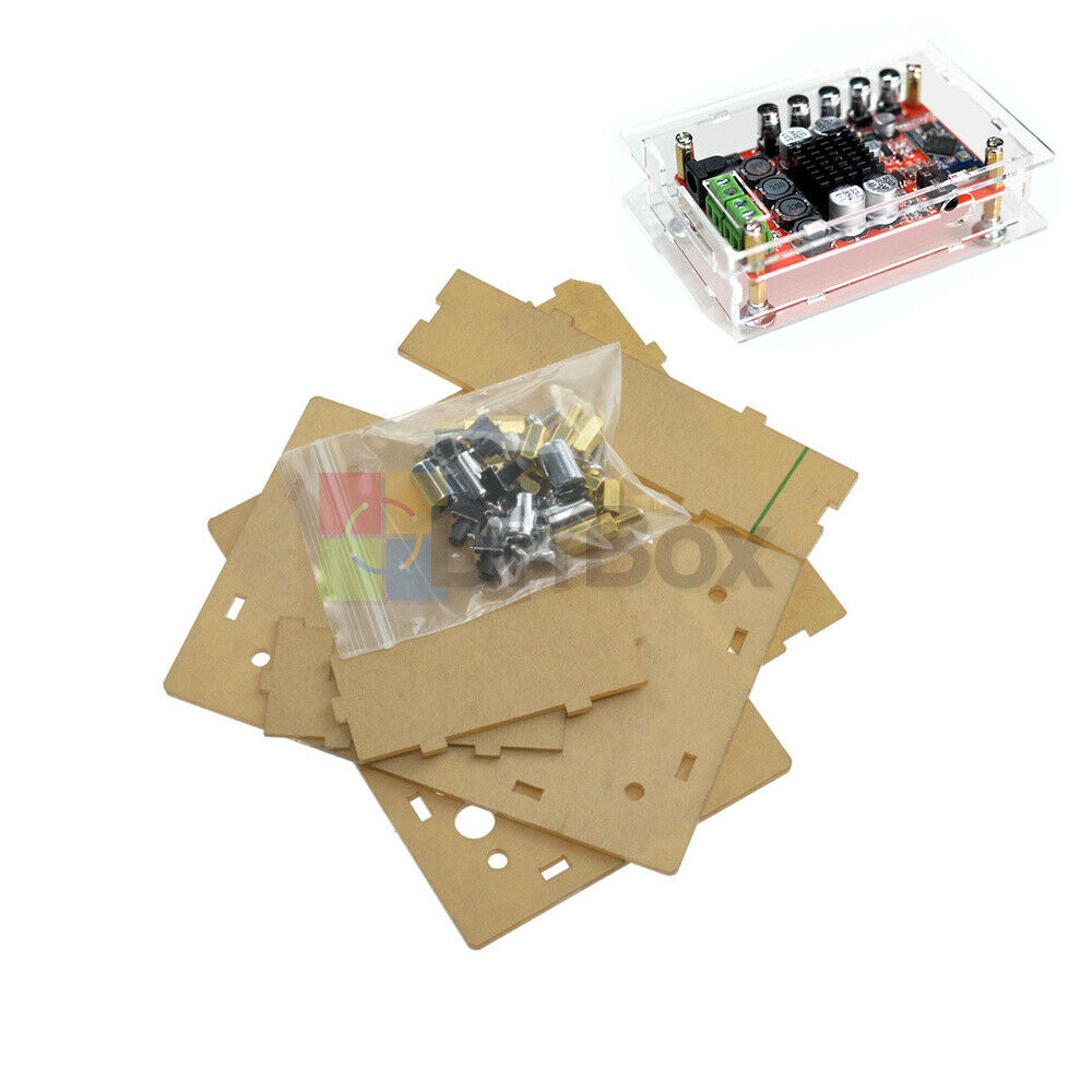 Acrylic Case Cover  For Bluetooth 4.0 Audio Receiver Digital Amplifier TDA7492P
