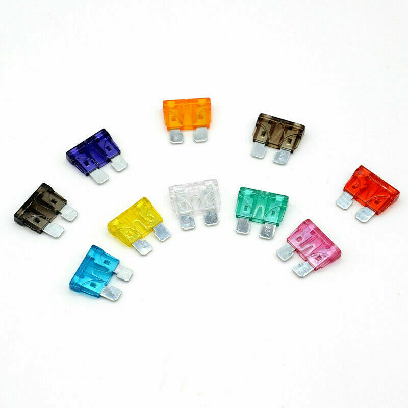 110Pcs Full Set of Hybrid Car Fuse Box Car Small and Medium-Sized Fuses
