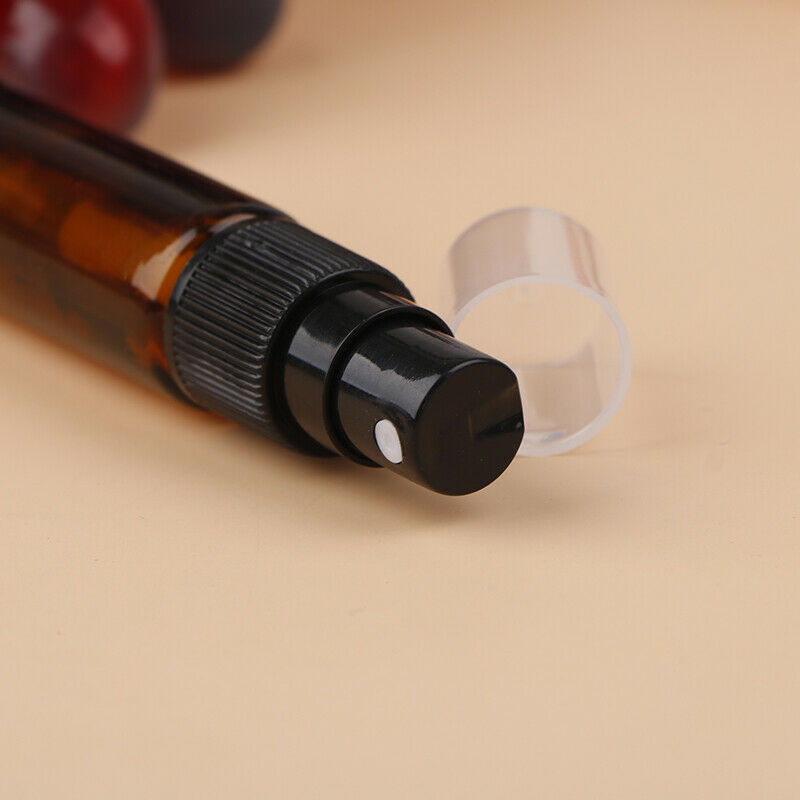 10ML Mini Empty Glass Bottle Spray Perfume Cologne Refillable Travel Org new Kt