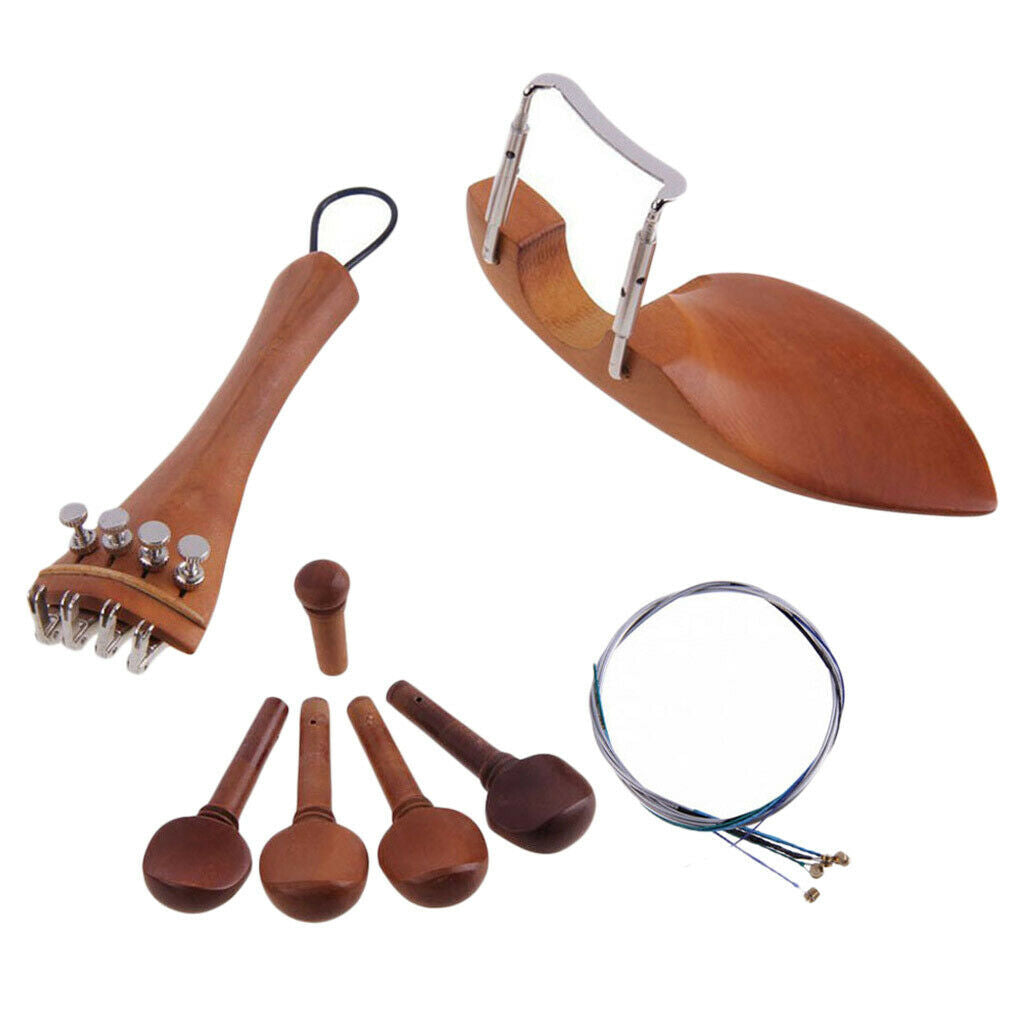 Violin Jaw Pad Tail Piece Fine Tuner Thread Winding Violin Accessory Stringed