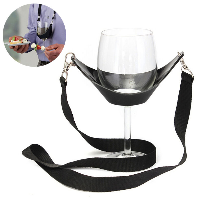 Portable Wine Yoke Lanyard Glass Holder Straps Birthday Gifts Present Nice