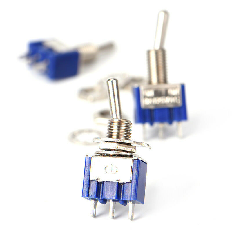 5Pcs Metal AC ON/OFF SPDT 2 Position Latching Toggle Durable SwitcYX.l8
