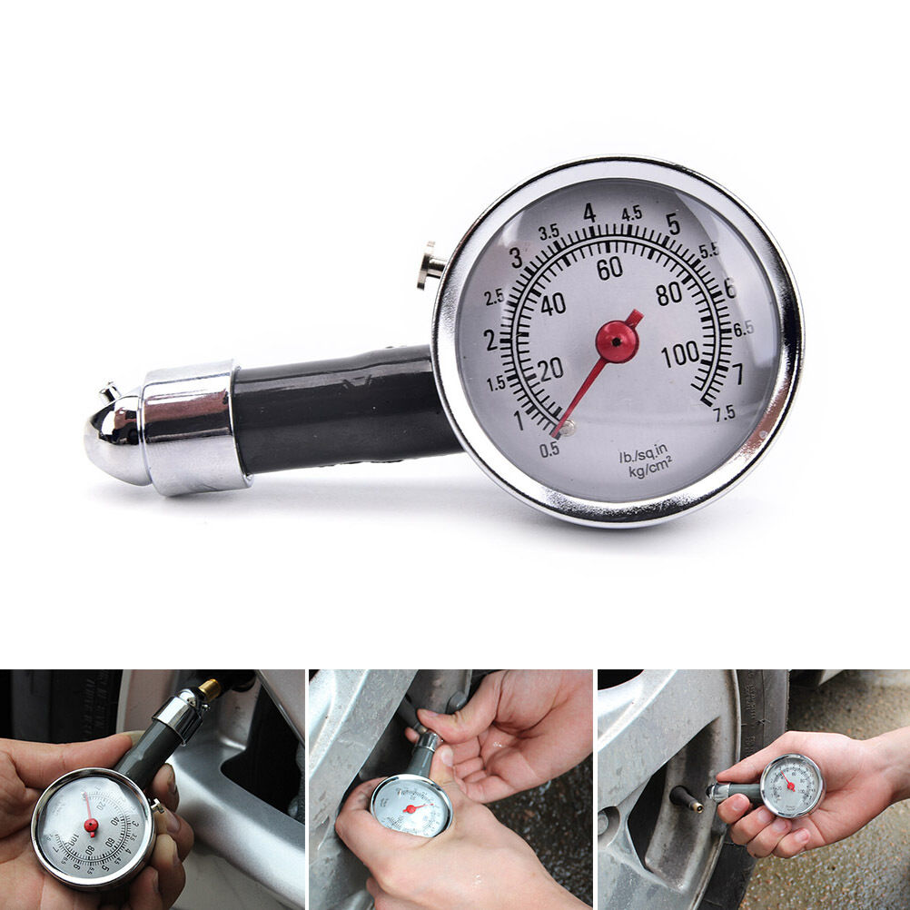 New Auto Motor Car Truck Bike Tyre Tire Air Pressure Gauge Dial Meter Veh.l8