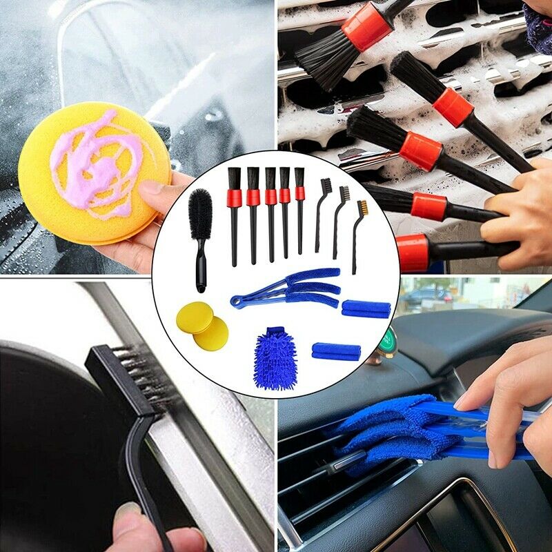 15 PCS Car Detailing Brush Set,Car Interior Cleaning Kit Includes Detail BruK8M5