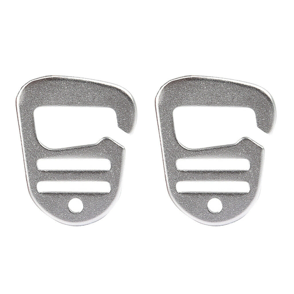 4pcs Aluminum Alloy G Strap Buckle Quick Tether Hooks