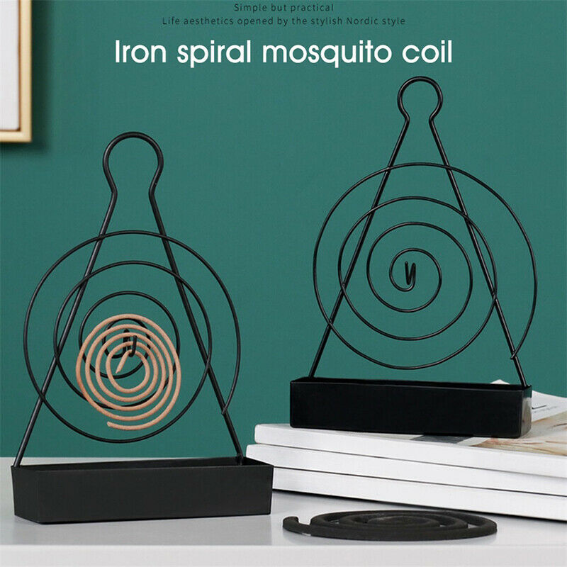 Spiral Mosquito Coil Holder Iron Mosquito Coil Frame Insect Repellent Incens Qx