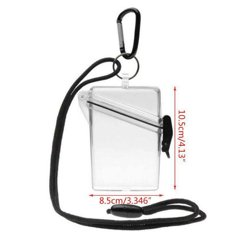 Waterproof Card Case Cover Lightweight Clear Sport Outdoor Change Box Holder