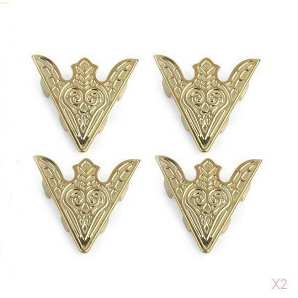 2 Pairs Blouse Shirt Metal Pointed Collar Clips Wing Tips Brooch Pin