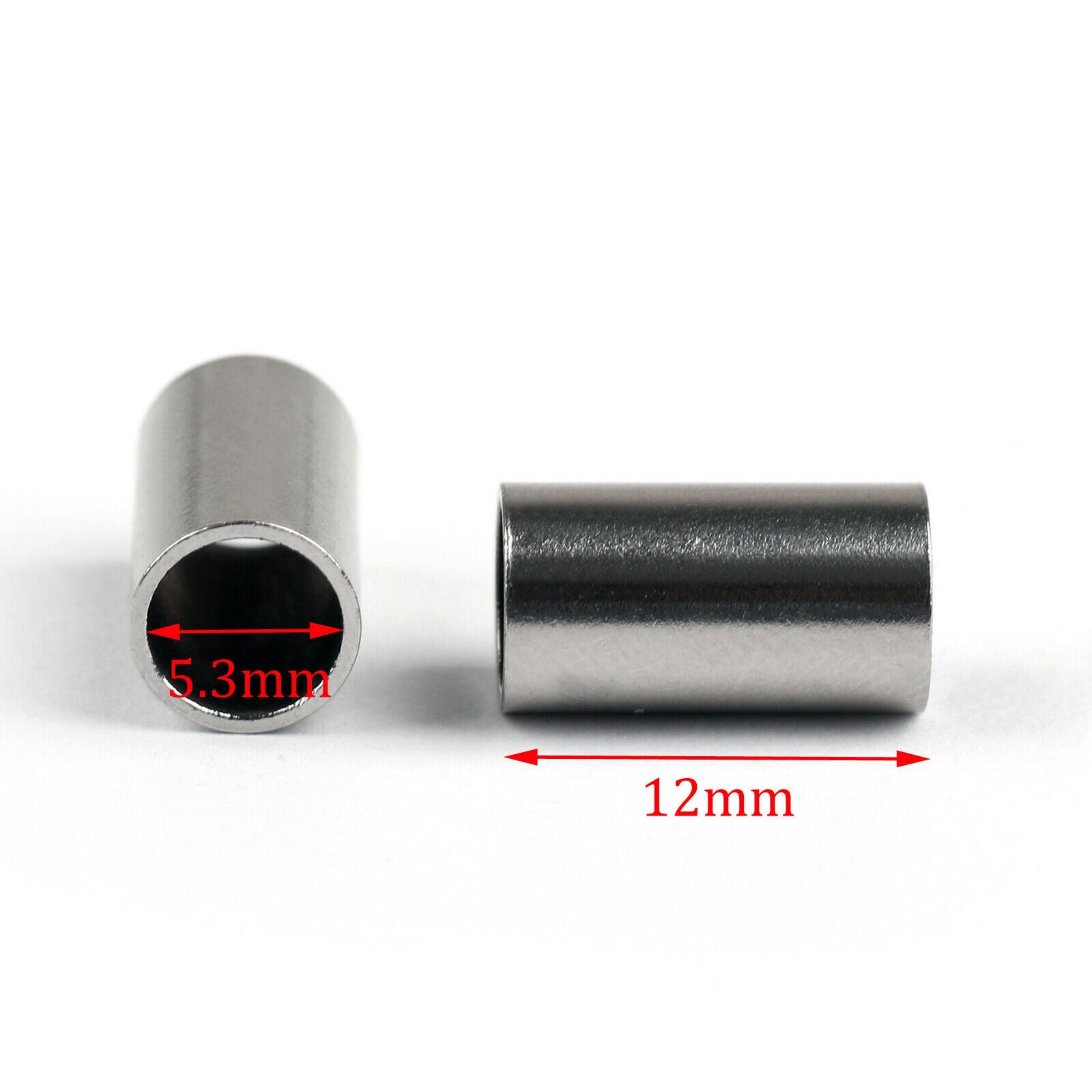 10x Crimp Sleeve Ferrule Pleated Tube Pipe For RG58 400 RG142 LMR195 Connector