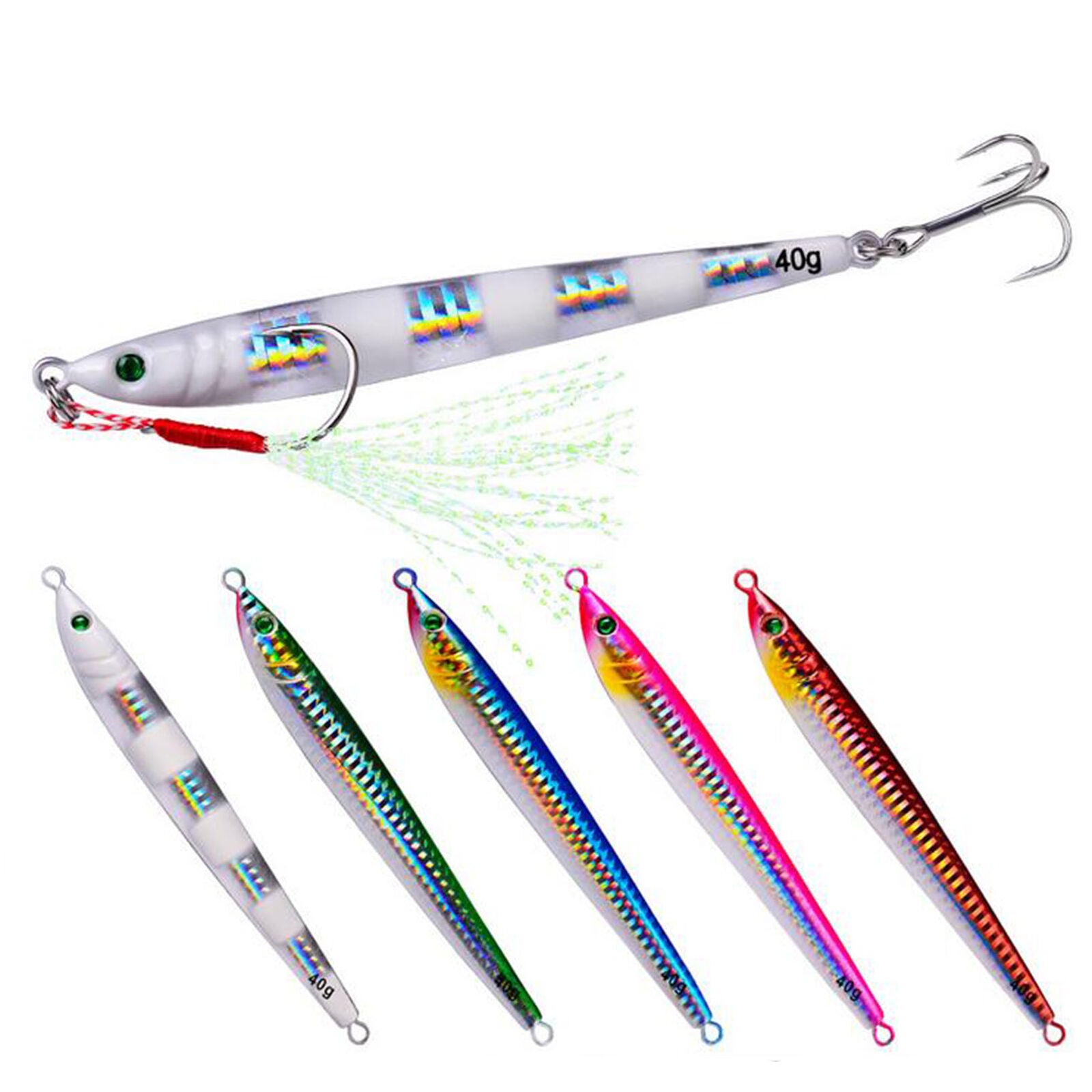 5x Micro Jigs Butterfly Metal Jig Fishing Lure 7-60g Bait Jigging Tuna Slow Lure
