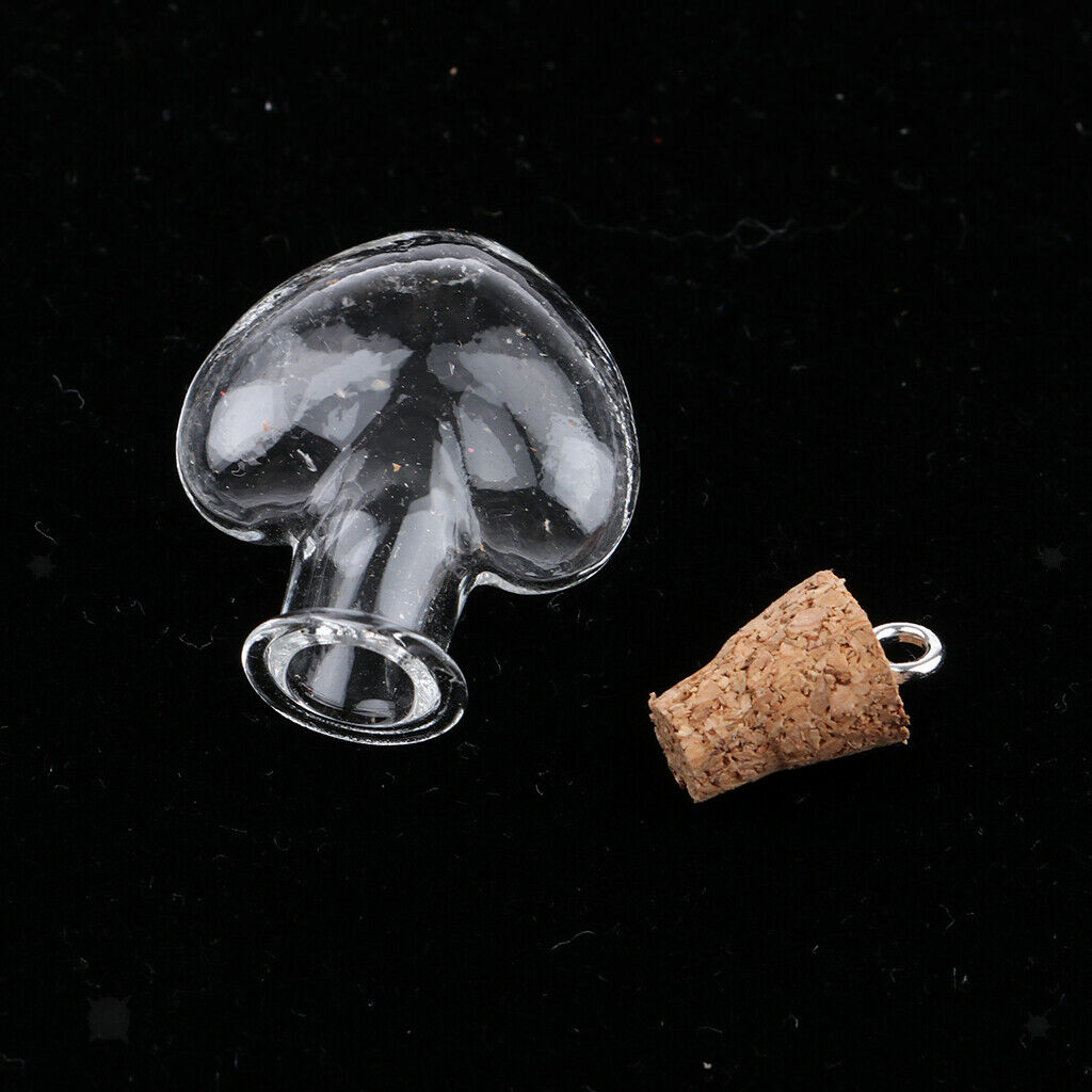 10pcs Clear Empty Glass Bottle Pendant Wish Bottles With Cork Bottles 2 #