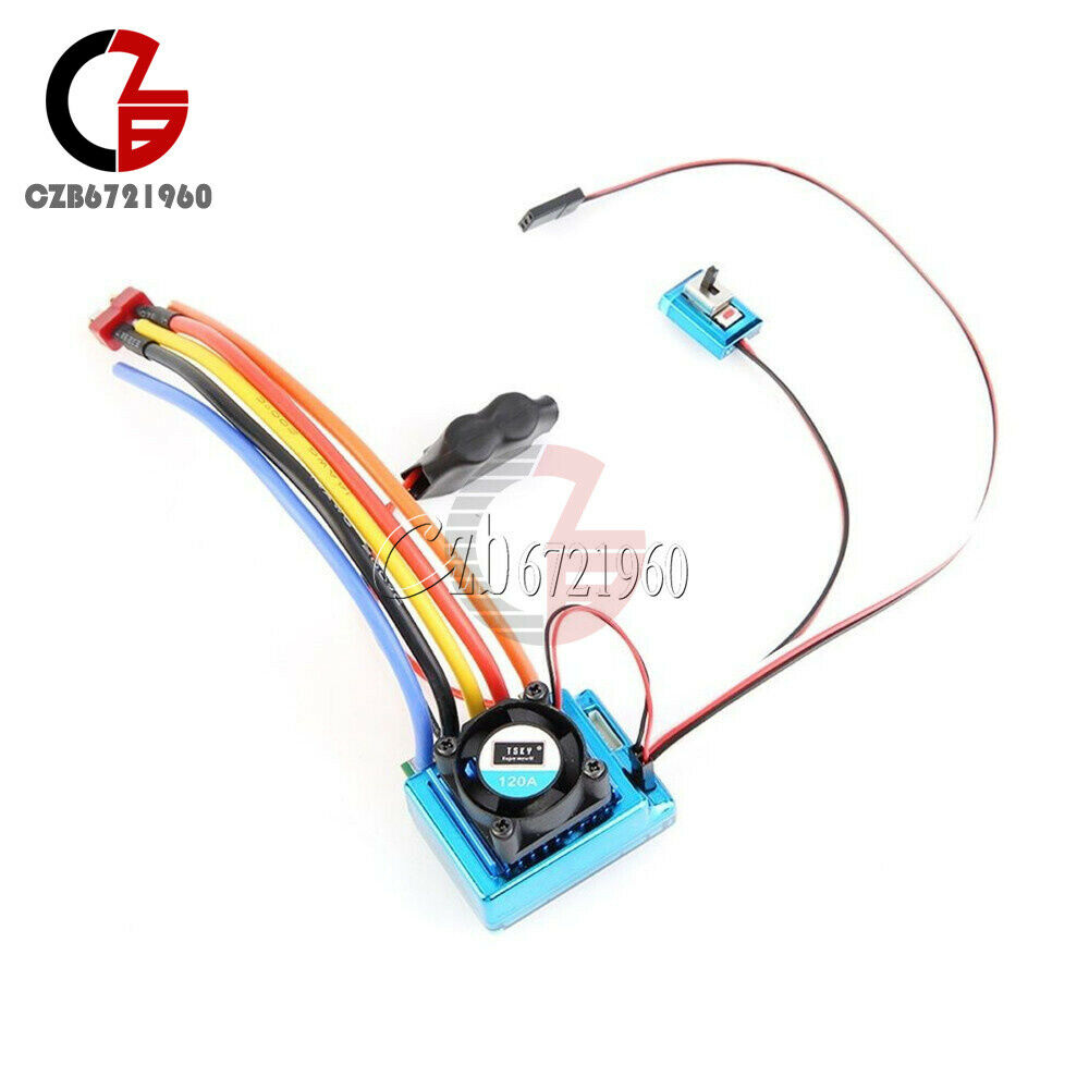120A V3.0 Sensored Brushless Speed Controller ESC for 1/8 1/10 1/12 Car Crawler