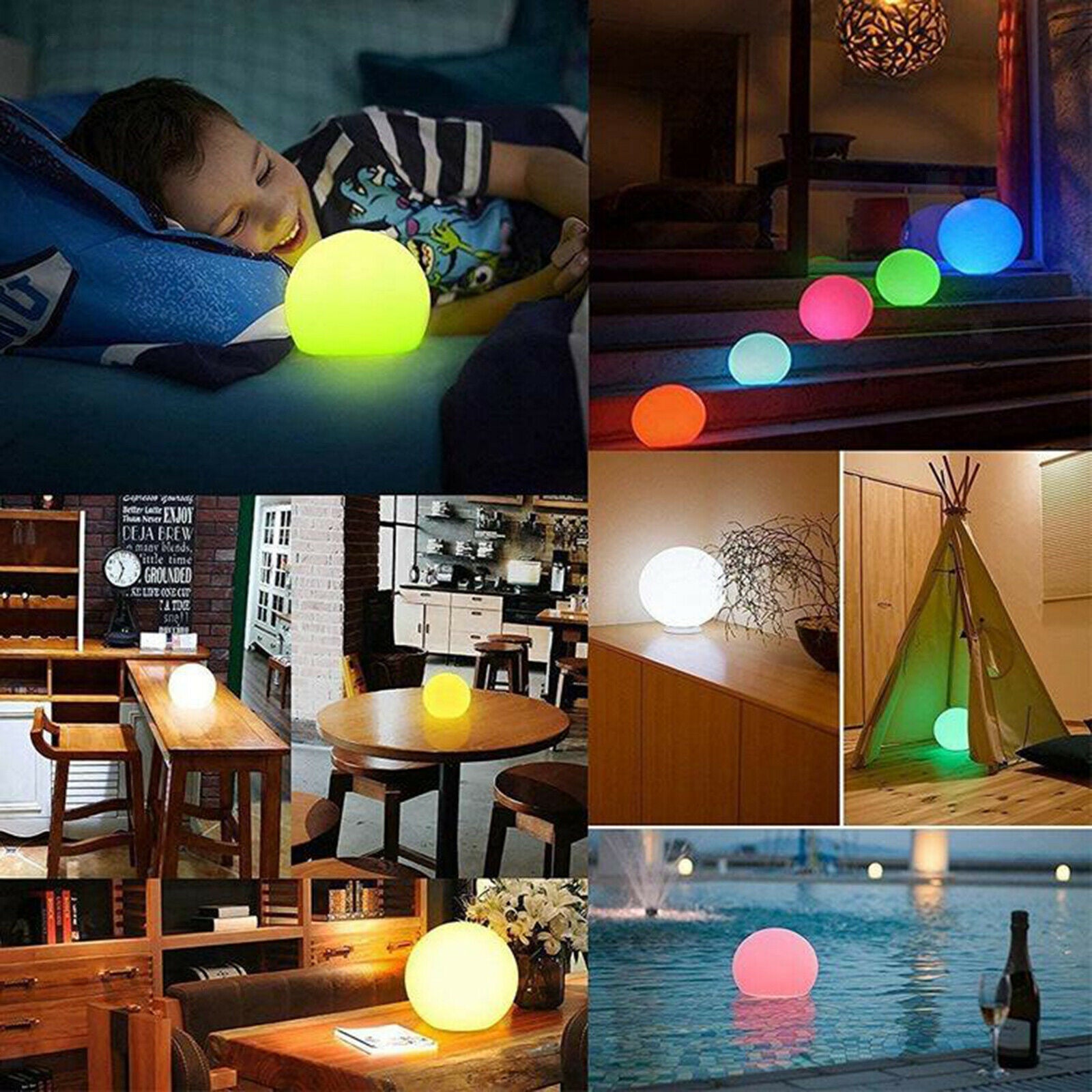 1pc Solar Floating Pond Pool Swimming Lamp LED Lawn Garden Light Color Changing