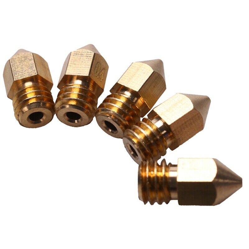 5Pcs/Set Anet A8 1.75Mm PTFE Throat Tube 0.4Mm Extruder Nozzle Print Heads M6 C9