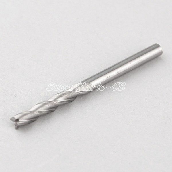5 x 4mm Hi Quality Carbide CNC 3 Three Flute Spiral Bit End Mill Router CEL 22mm