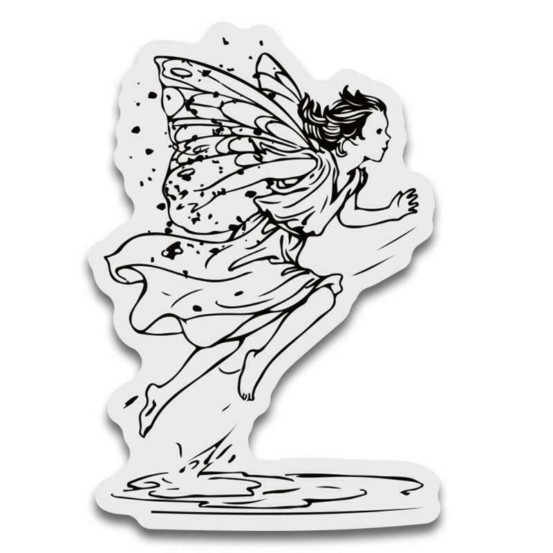 Rainy Fairy Silicone Clear Seal Stamp DIY Scrapbooking Embossing Photo Album