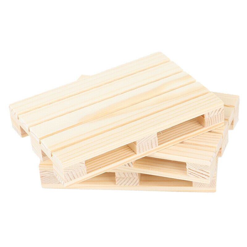 New Mini Wooden Pallet Beverage Coasters Insulation Pad Cup Coaster Pot M.l8