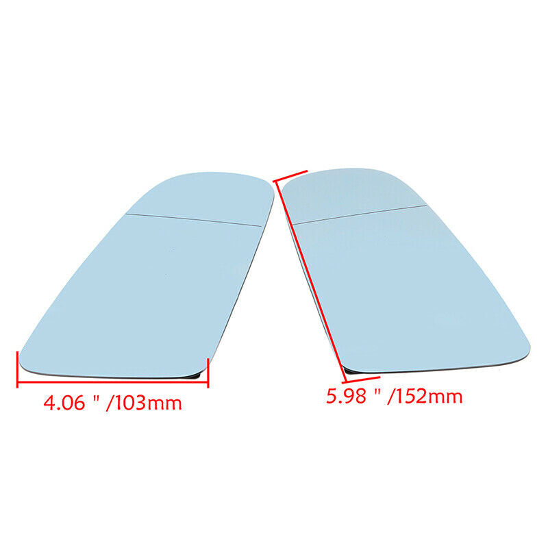 2Pcs Mirror Glass Heated Right Left For Audi A3 A4 A6 C6 Sedan Avant Sedan