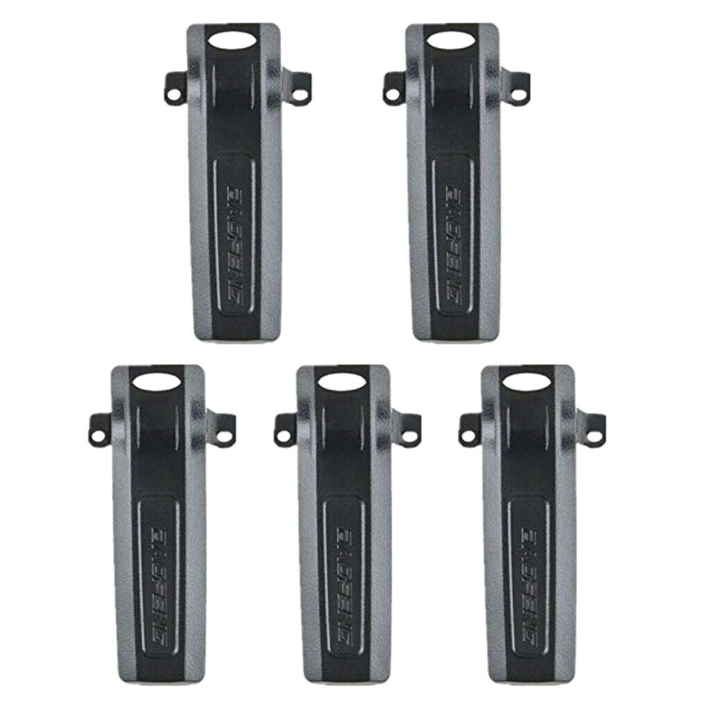 5 Pieces Two-way Radio Walkie Talkie Metal Belt Clip Protection Cover for  UV82