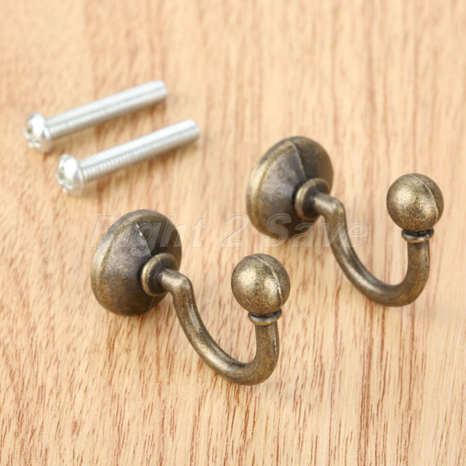 32*23mm Wall Hook Coat Key Hat Clothes Towel Retro Bathroom Kitchen Door Hanger