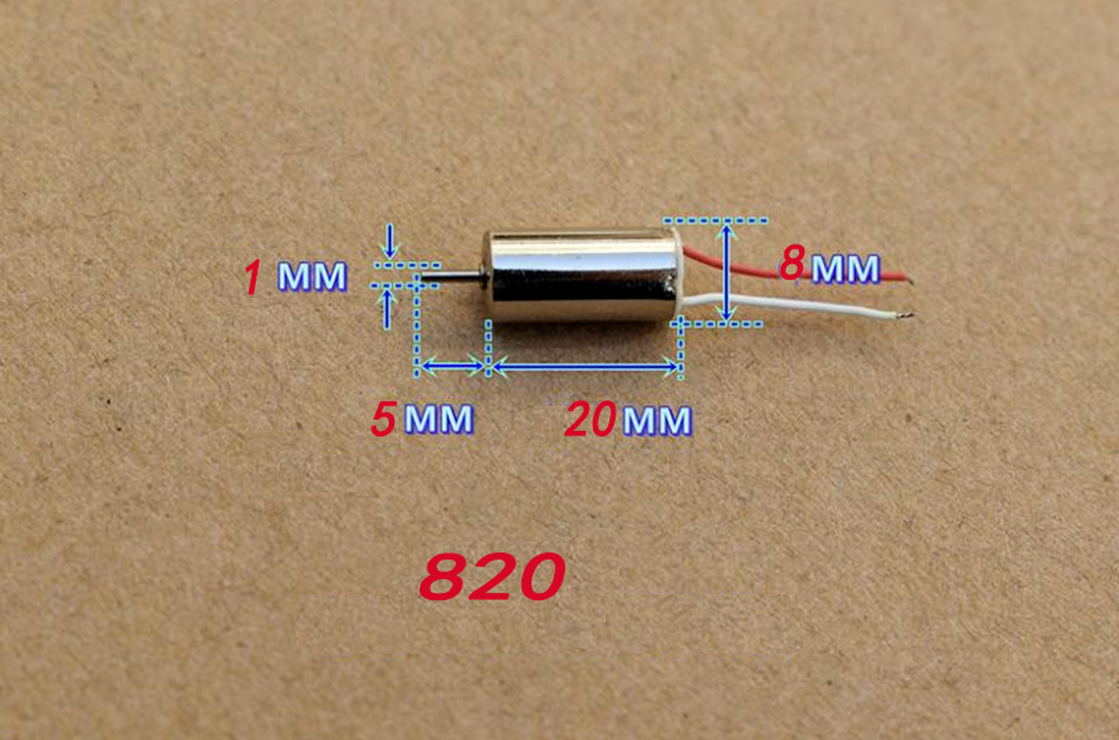 5x20mm DC4.2V 48000RPM Ultrahigh Speed HM Neodymium Magnetic Coreless Motor x2