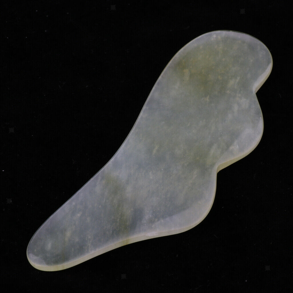 Hsiuyen Jade Gua Sha Tool, Natural Stone Guasha Board, Scraping Massage Tool