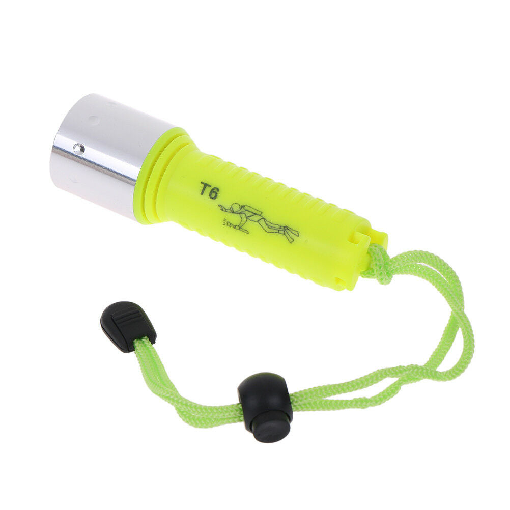 50000LM Underwater 50M T6 LED Diving Flashlight Torch Lamp Waterproof Light DD